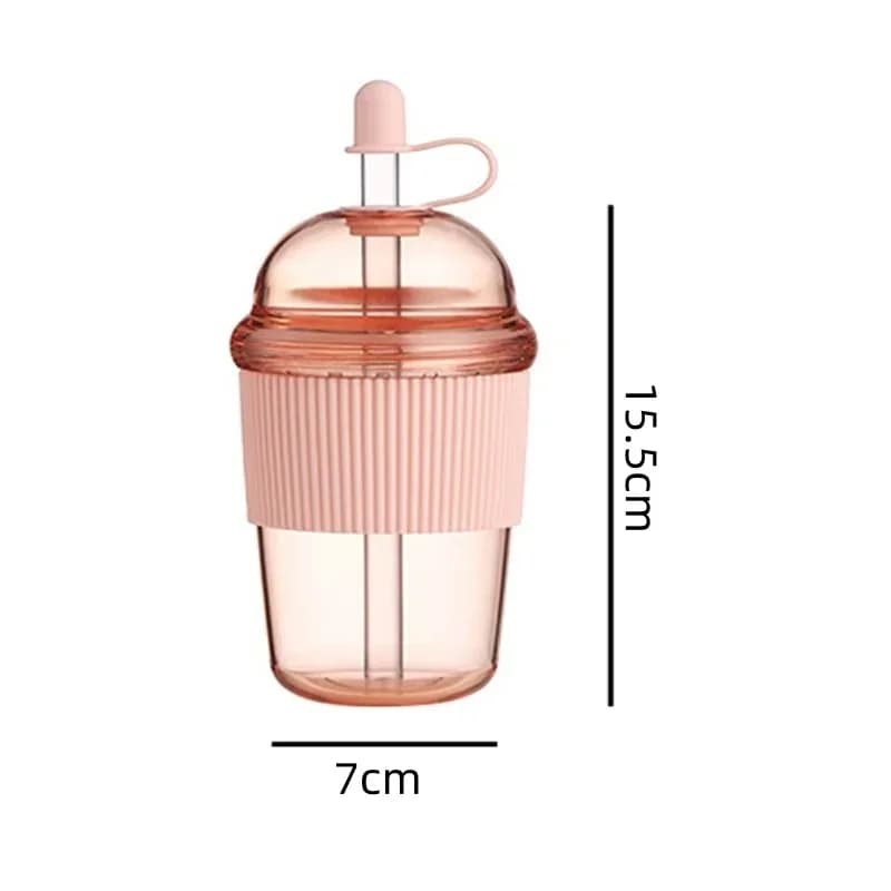 Pārnēsājama krūze ar salmiņu 430 ml