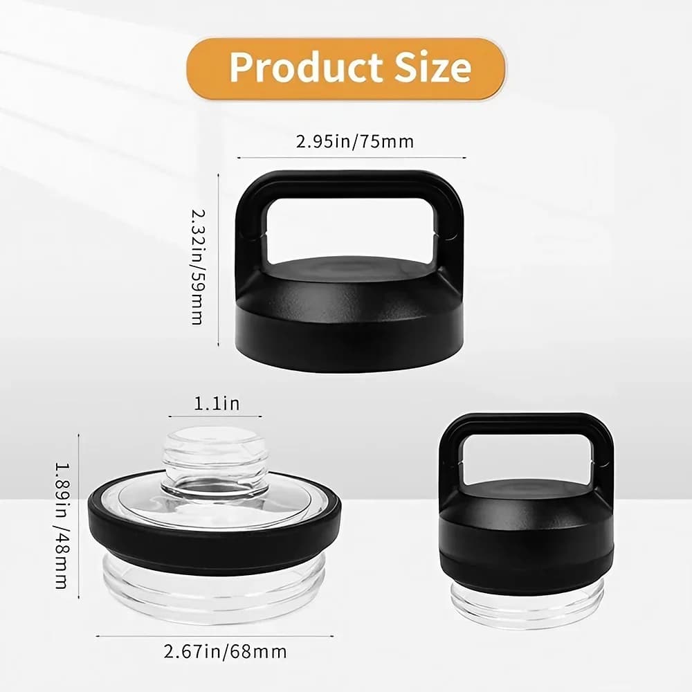 Rezerves vāciņš Rambler Chug, saderīgs ar YT 18oz, 26oz, 36oz, 64oz (1/2/3 gab.)